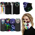 2022 Летний дышащий шарф-труба с принтом черепа, лыжный шарф, Балаклава, волшебный головной шарф, аксессуары для активного отдыха, походов, велоспорта