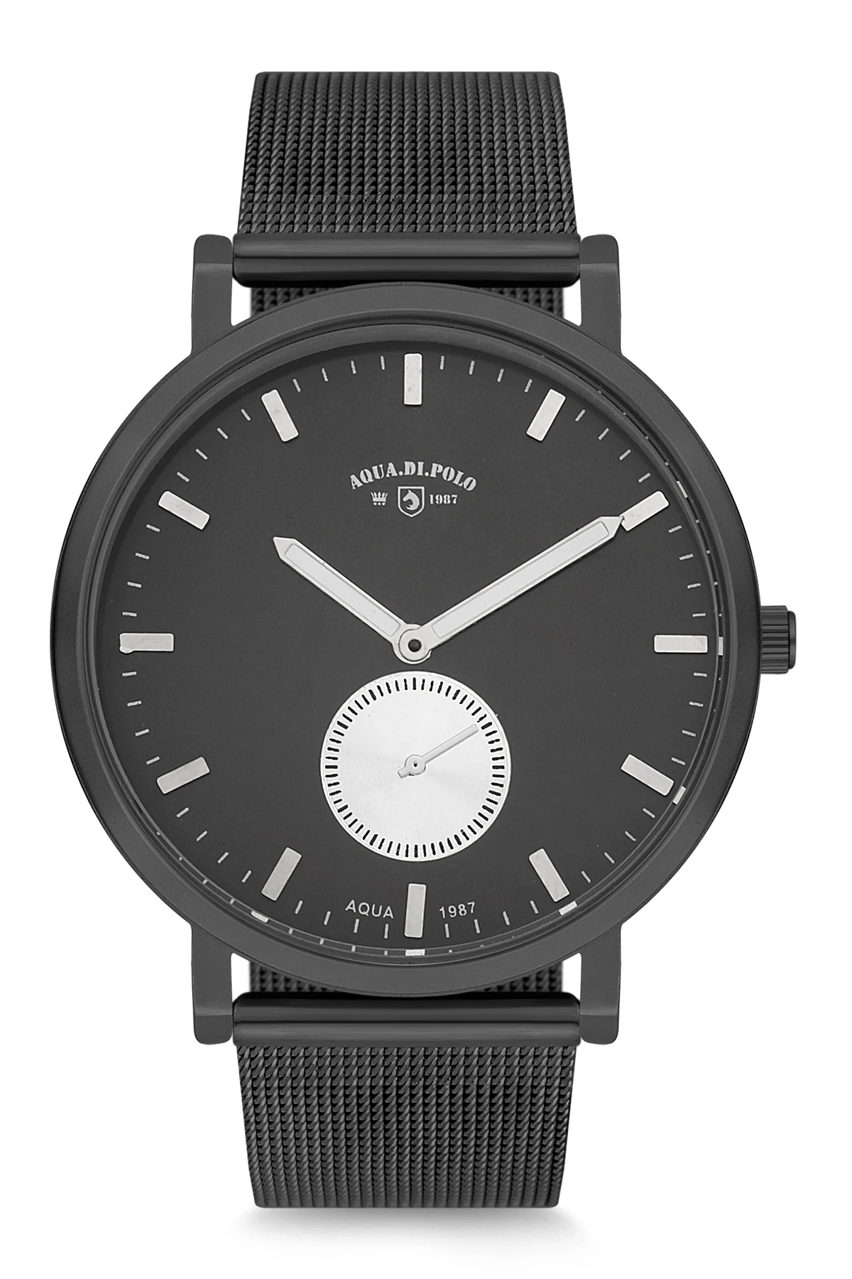 

2020 top Brand Luxury Fashion Unisex Black Steel Quartz Wrist watch APL12C420H01 Aqua di Polo 1987