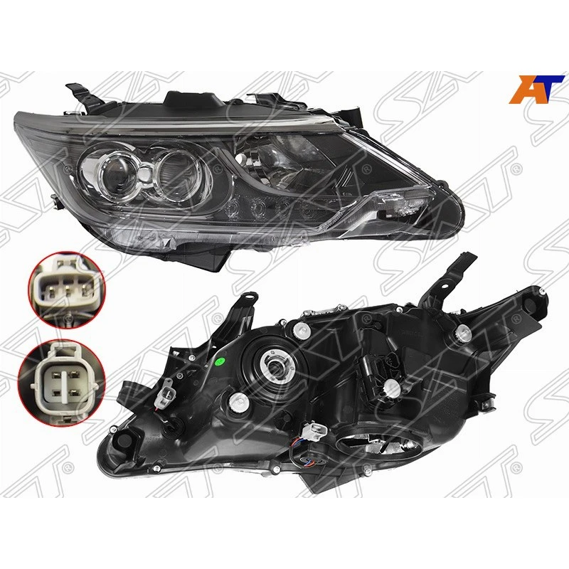Фара правая для Toyota Camry V55 (2017-2018) SAT ST-112-1145RD-EM Тойота Камри запчасти автомобиль