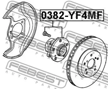 Ступица с подшипником HONDA PILOT/ACURA MDX II 06 пер. AWD FEBEST 0382 yf4mf|Клатчи и аксессуары| |