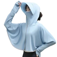 2022 summer new sun protection clothing women thin ice silk blouse uv protection breathable outdoor sun protection clothing coat
