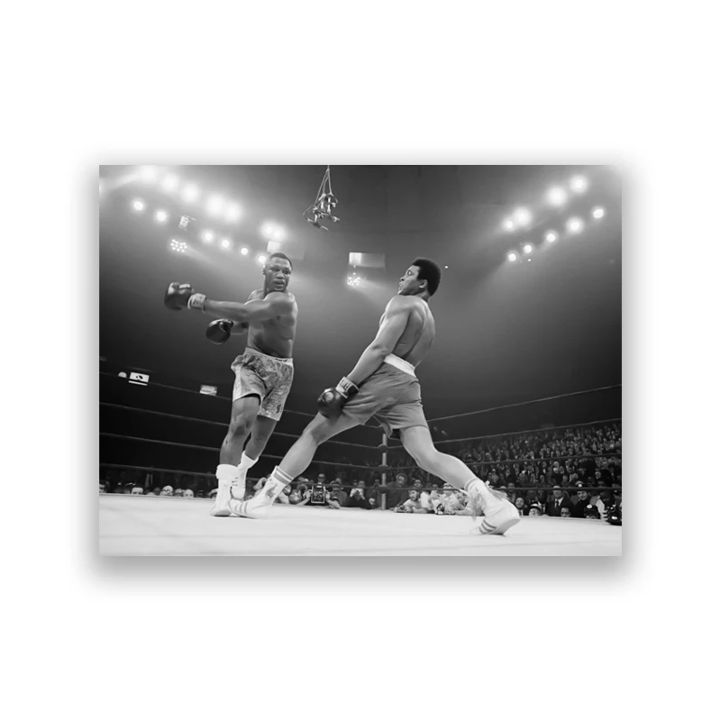 

Фотопостер Joe Frazier vs Muhammad Ali в стиле ретро
