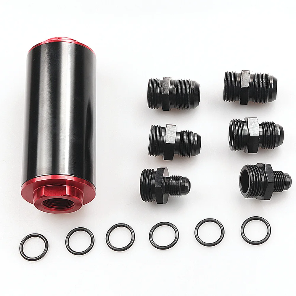 

Automobile Refitting 50mm Oil Fuel Filter Oil Filter Element Filter General Model Filter Aluminum Alloy Black Red Filter