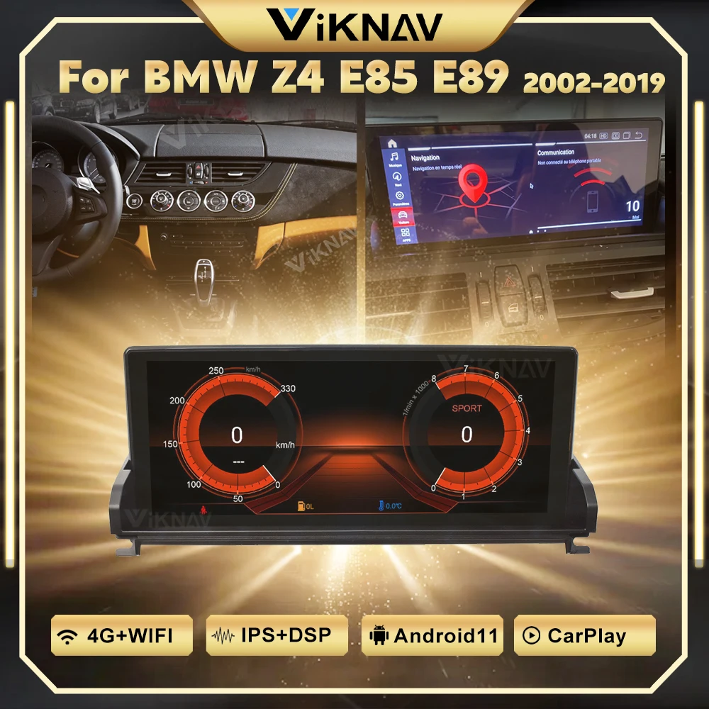 Автомобильный мультимедийный плеер 10 25 дюймов Android 11 для BMW Z4 E85 E89 2002-2019 радио Carplay