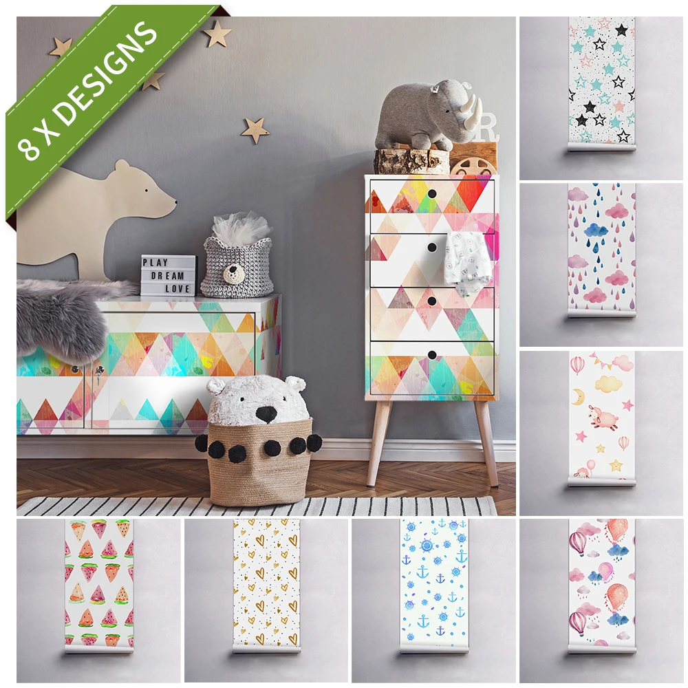 

Funlife® 53x122cm Wallpaper Cloud Animal Grometry Star PVC Self-adhesive Tile Sticker for Bathroom Furniture Kidsroom Home Decor