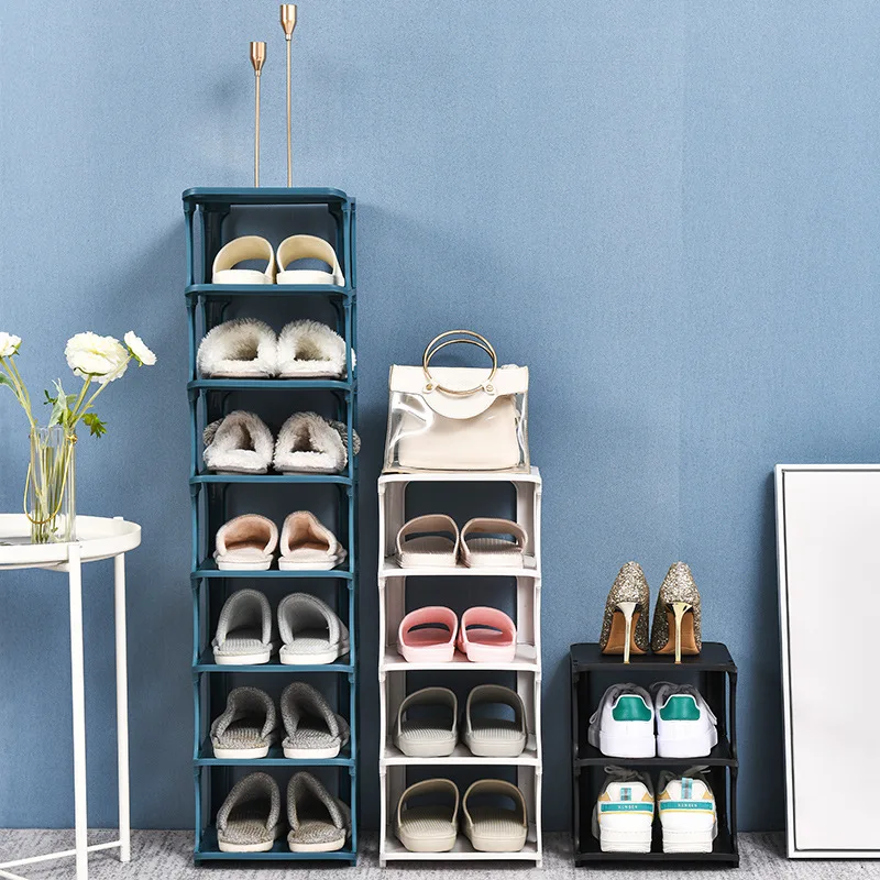 

Simple multi-layer shoe rack home economical assembly shoe rack dormitory door dust-proof shoe cabinet