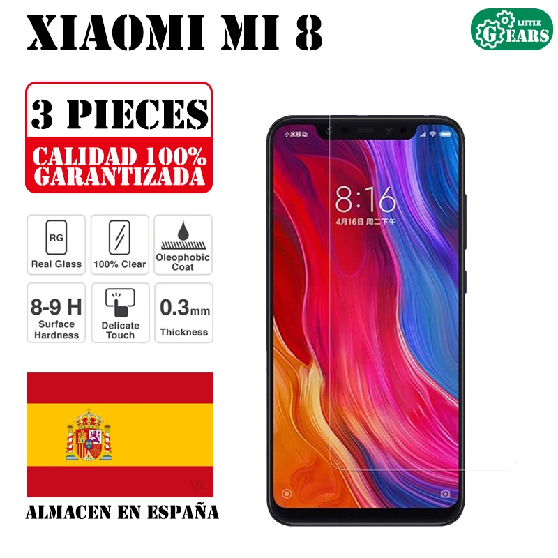 Комплект Xiaomi Mi 8 из 3 предметов защита для экрана закаленного стекла ультратонкая