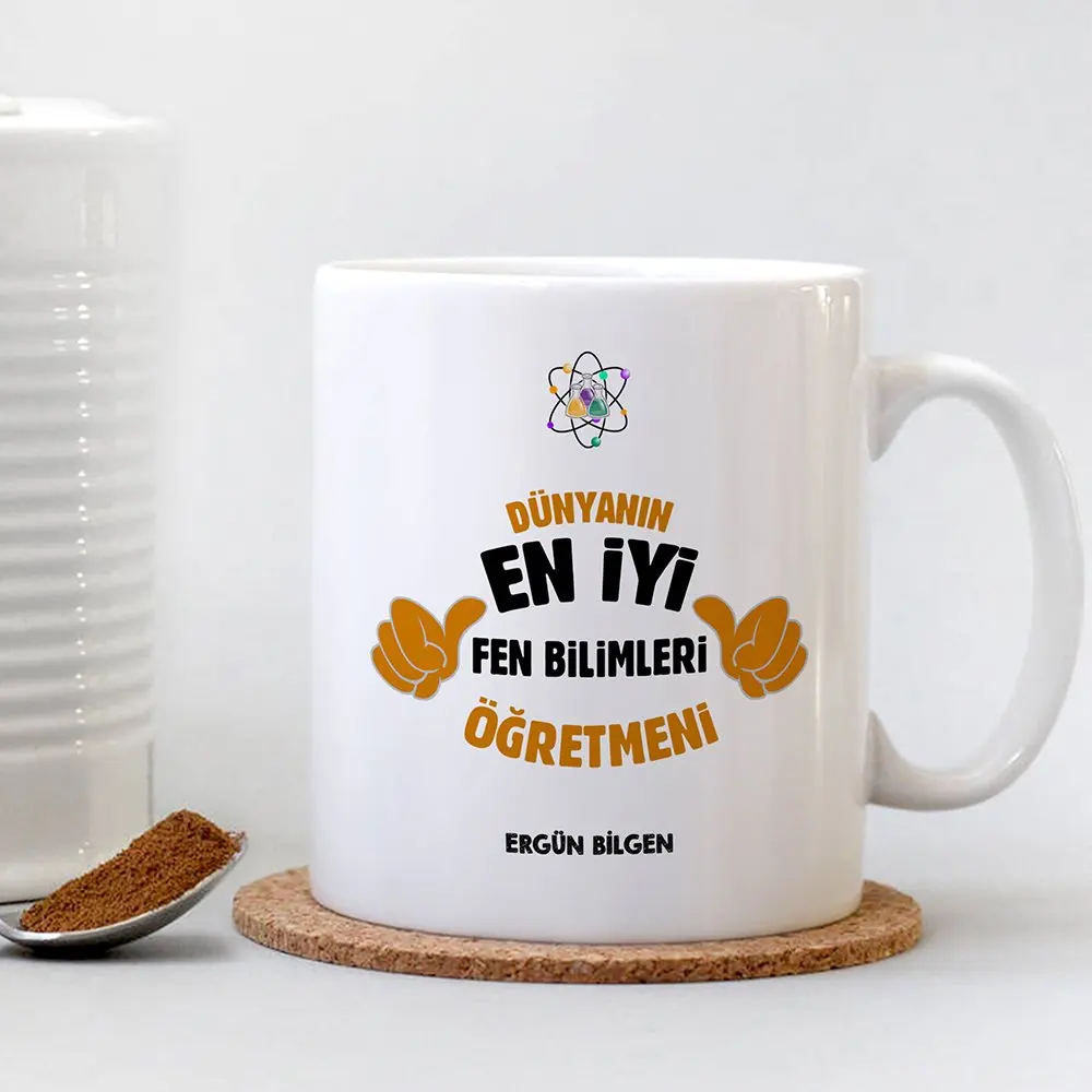 

Персонализированная белая кружка для профессиональных научных учителей-1