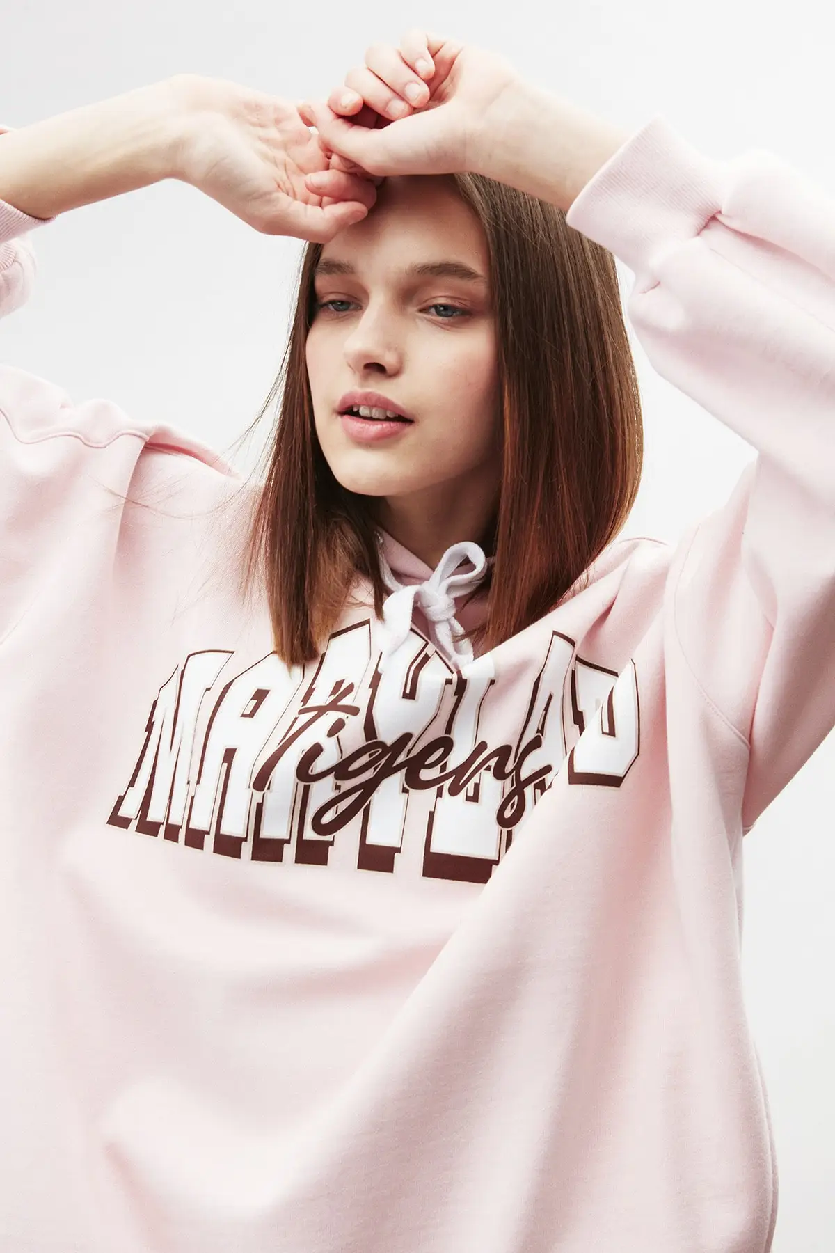 

2021 New Letter Printed Long Sleeve Pink Women Casual Hoodie Chic Oversized Loose Sweatshirt Spring Fashion Ladies Streetwear