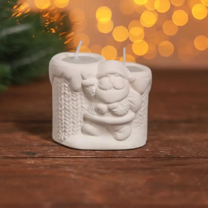Set for творч candle couple under раскраску &quotGrandpa Frost's paint 4 PCs The 3 ml brush | Игрушки и хобби