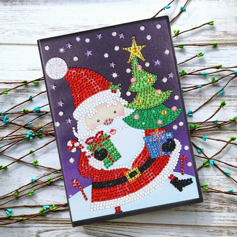 Christmas 11 Рождество 5D DIY алмазная живопись особой формы рождественская Алмазная вышивка книги 60 листов А5 тетрадь алмазная живопись - Цвет: Christmas 11