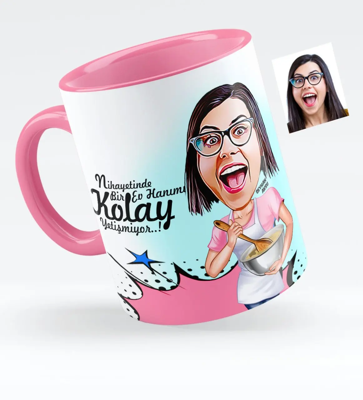 

Персонализированные домохозяйки карикатура розовой кружки чашки-3