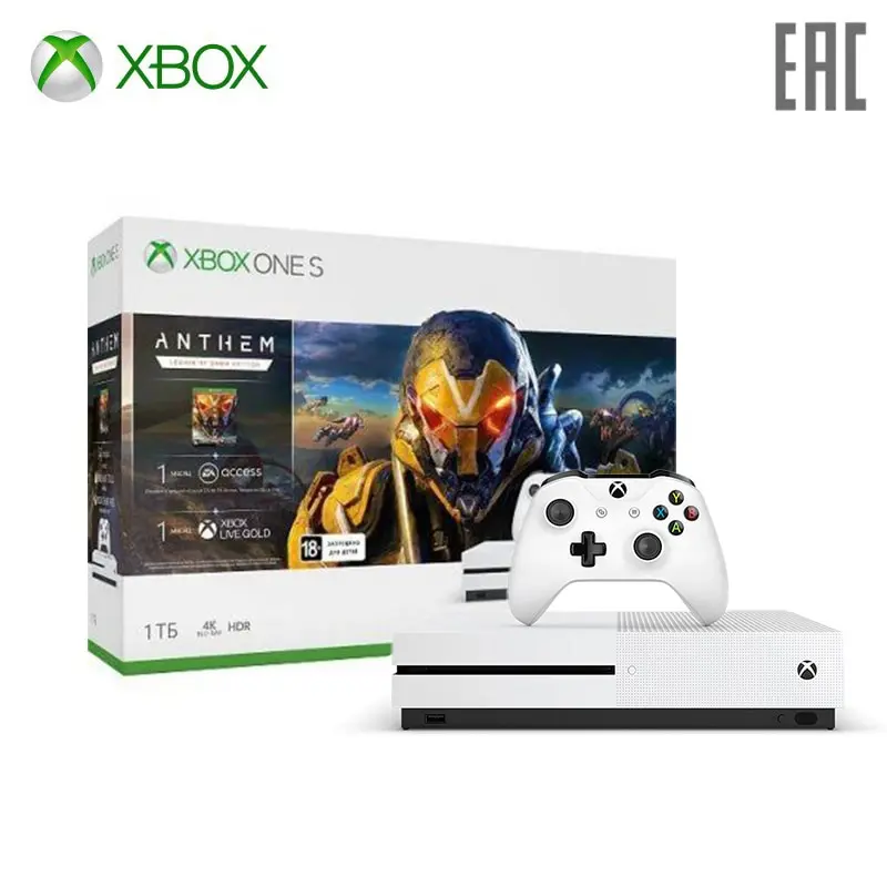 Игровая консоль Xbox One S 1 ТБ с игрой ANTHEM: Legion of Dawn Edition|Игровые консоли| |