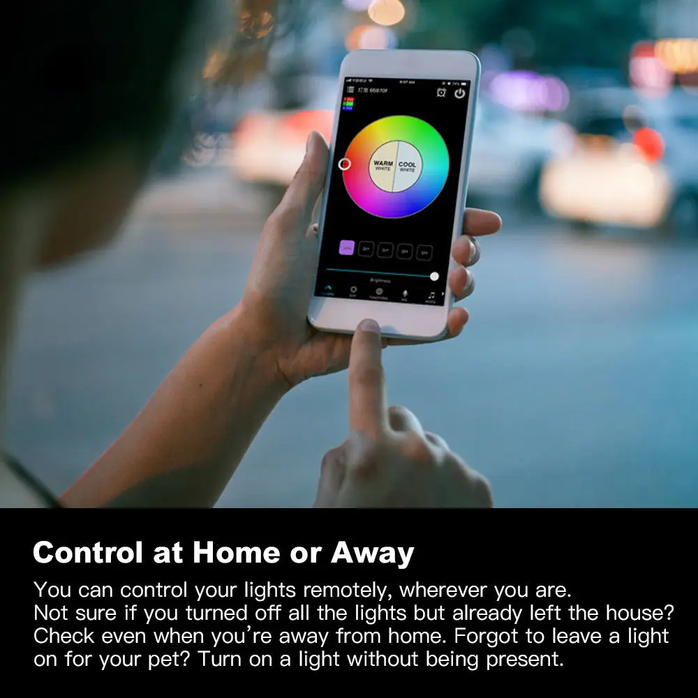Умная потолочная лампа RGB совместима с Alexa и Google home затемнение кухня гостиная