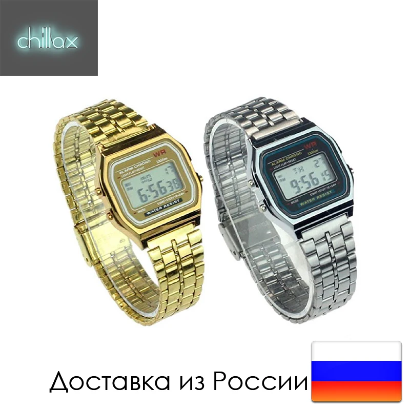 Ретро-часы Casio F91W унисекс винтажные светодиодные цифровые электронные военные