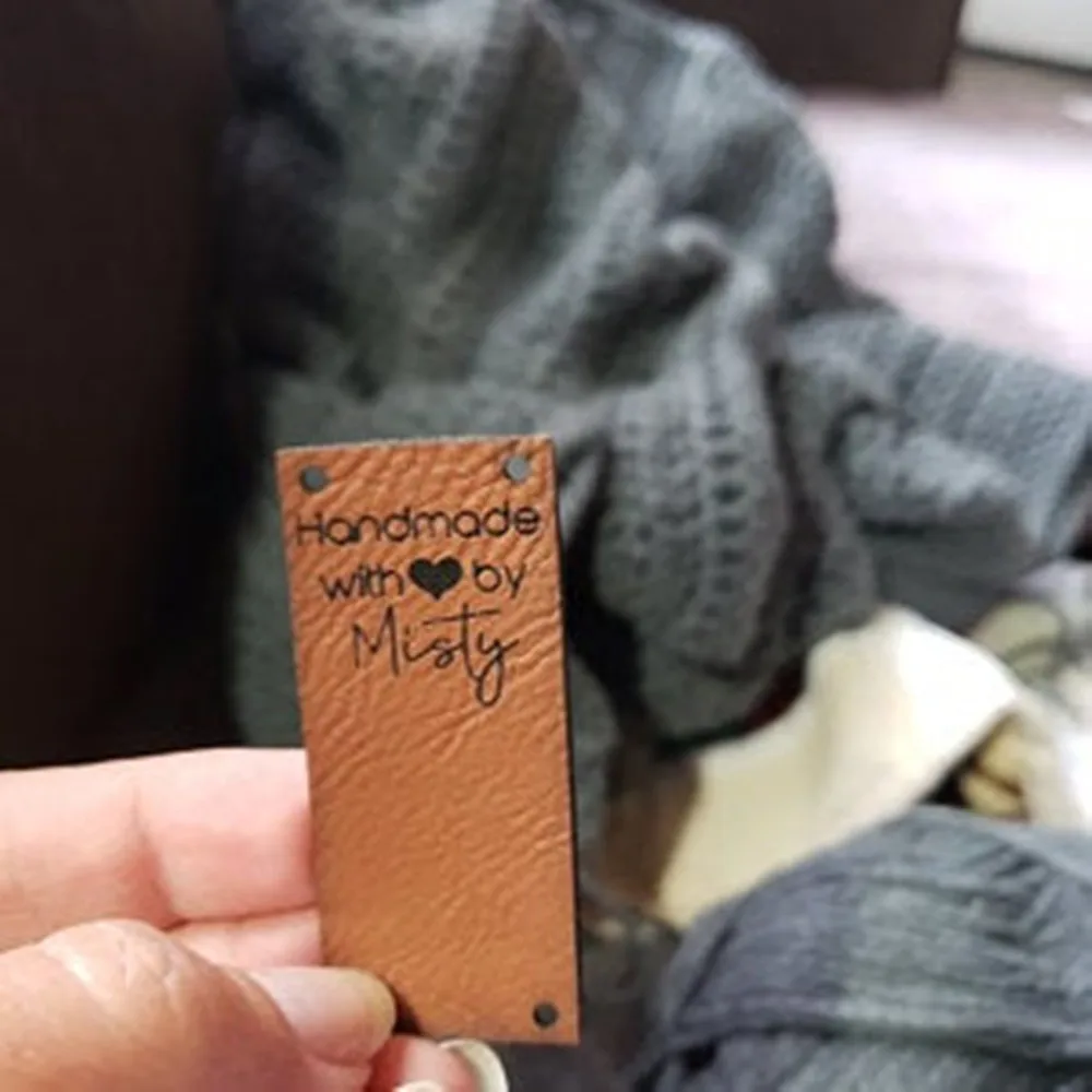 

Customize Tags for Handmade Items,Leather labels for knitted and crocheted items,leather tags for crochet
