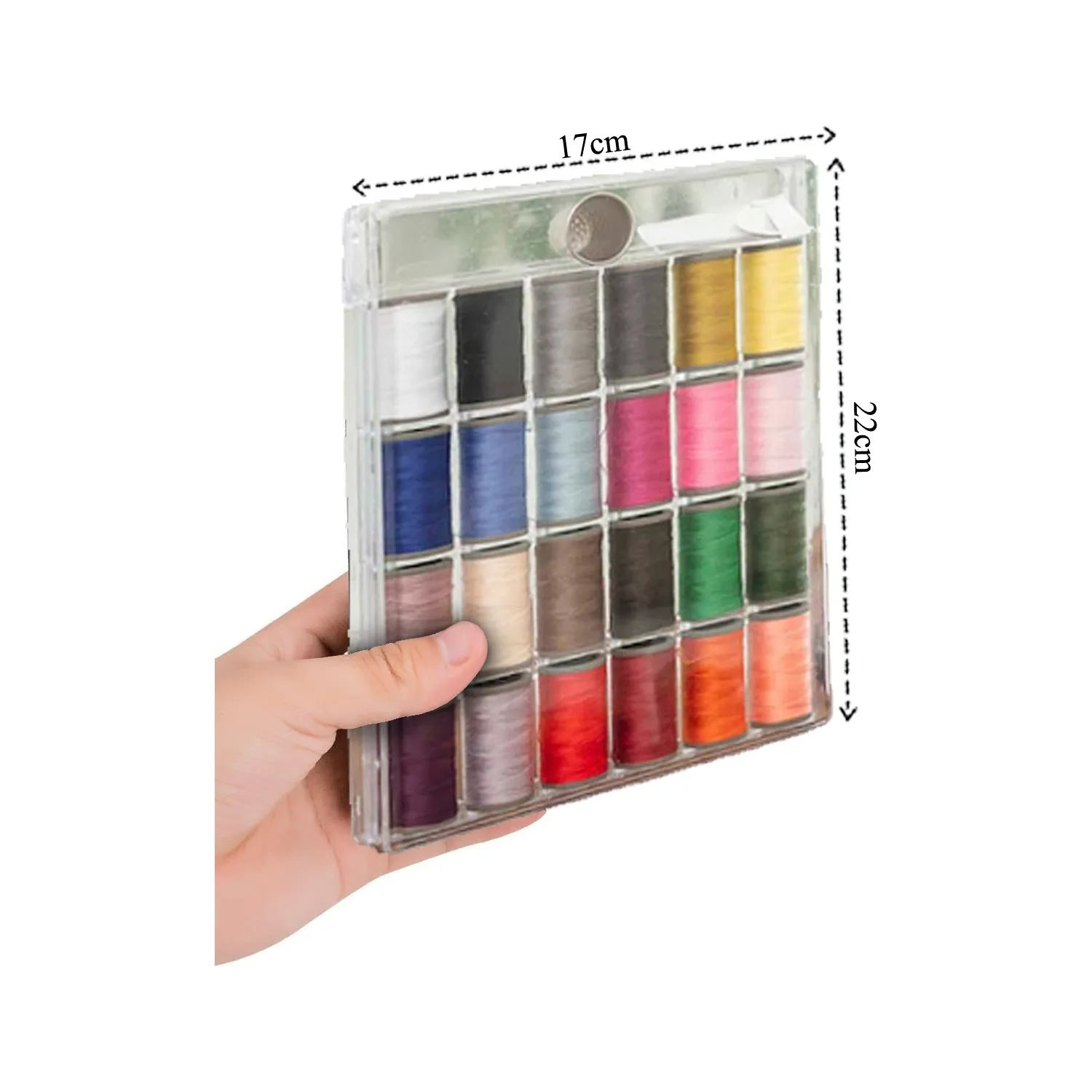 

Sewing Box Set 24 Pcs DIY Multifunctional Combination Portable Hand Season Embroidery Tools Home Accessories Professional Box