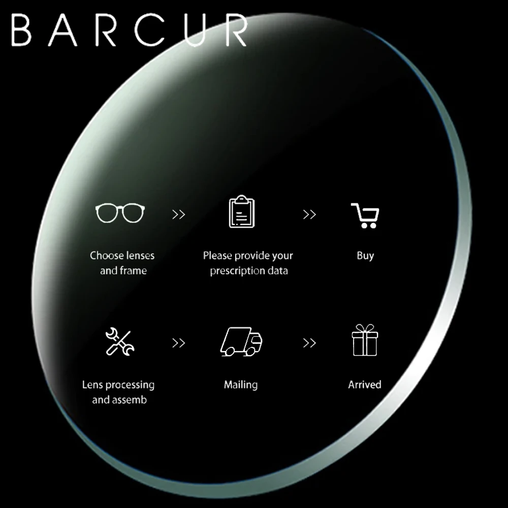 Поляризованные солнцезащитные очки BARCUR линзы для близорукости 1 50 61 67 es UV400