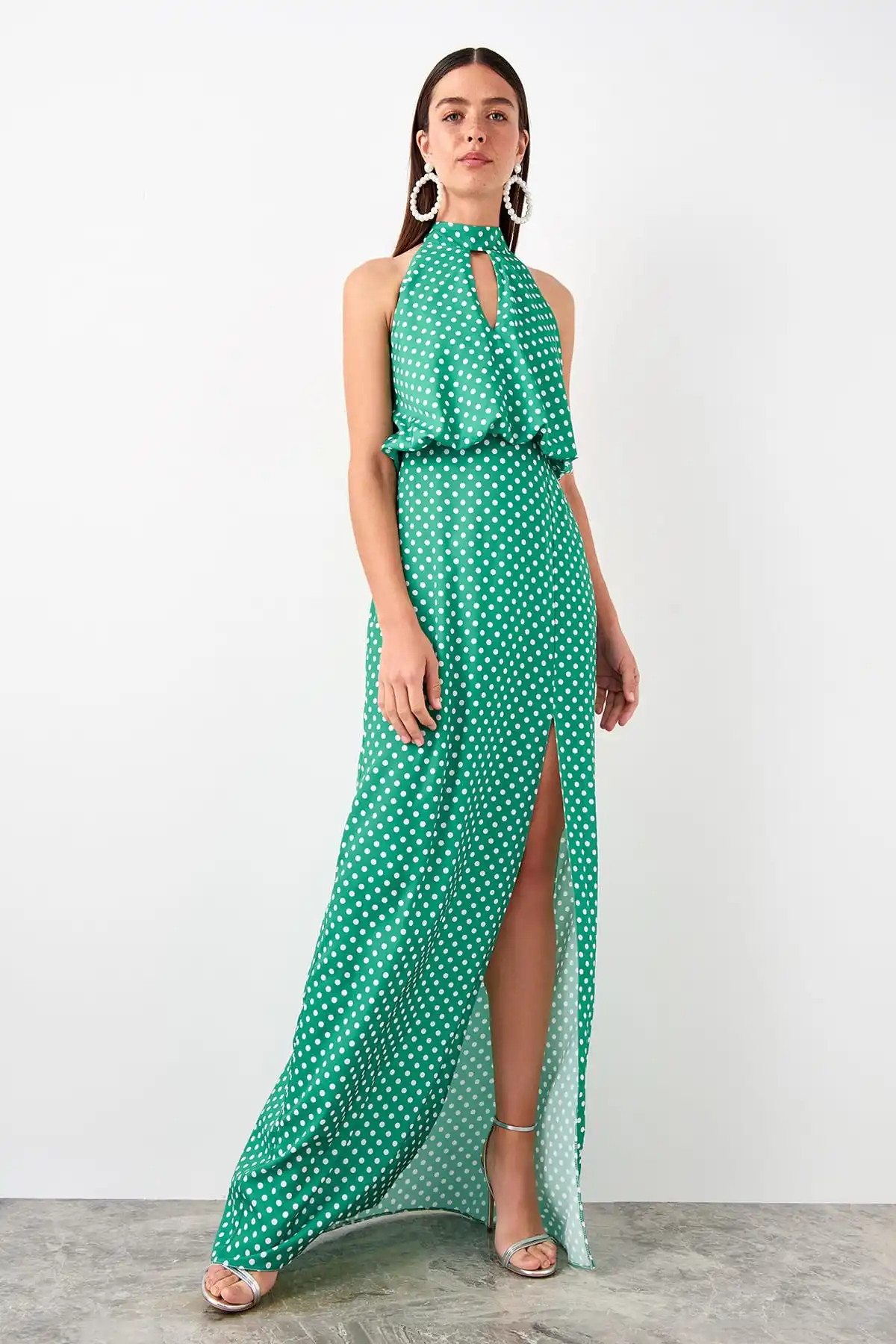 Trendyol/вечернее платье в горошек TPRSS19AE0130 | Свадьбы и торжества