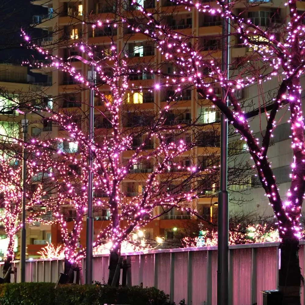 

AiLESEN 7/12M Solar Led Fairy Lights Outdoor Waterproof Street Garland Houses 50/100 Leds RGB Christmas Decorations String Light