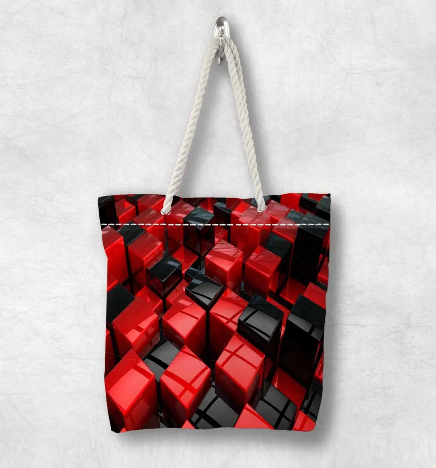 Еще черный красный абстрактных геометрических коробки Новые модные белые с