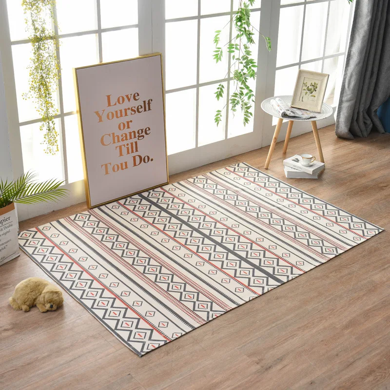 Retro Classical Carpets for Living Room Bohemian Geometry Style Area Rugs French Windows Study Bedroom Non-slip alfombra apetes