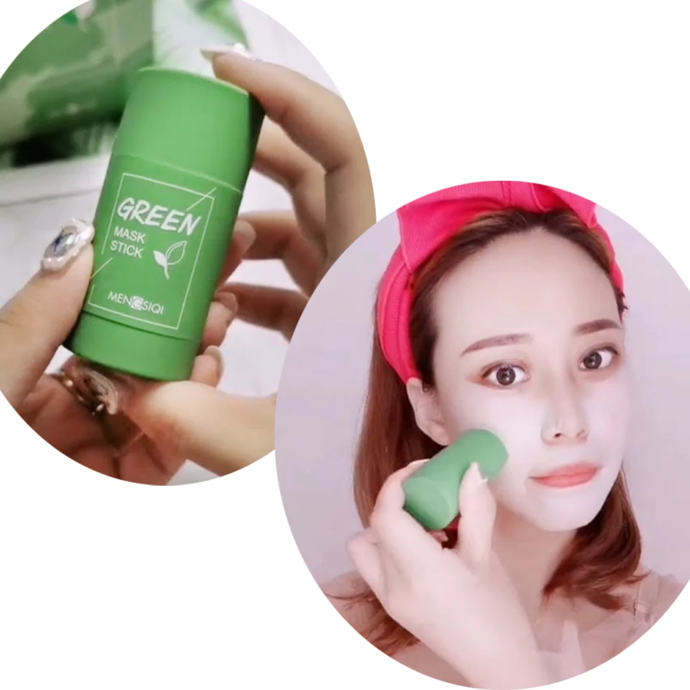 MENGSIQI Глиняная маска в стике для глубокого очищения и сужения пор с экстрактом