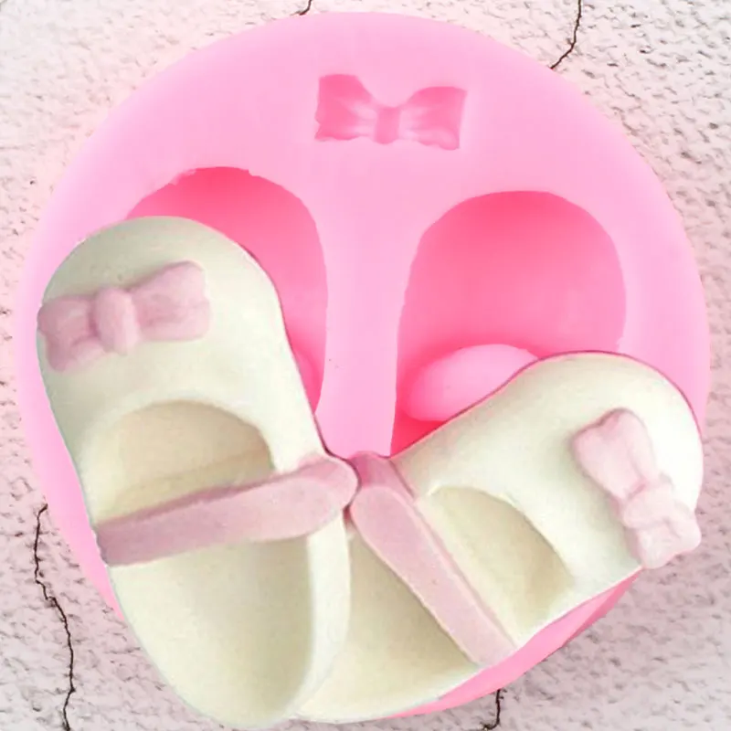 3D детская обувь силиконовые формы из сахара инструменты для украшения тортов