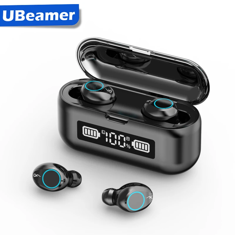 Беспроводные Bluetooth наушники Ubeamer стереонаушники IPX7 водонепроницаемые 180 часов со