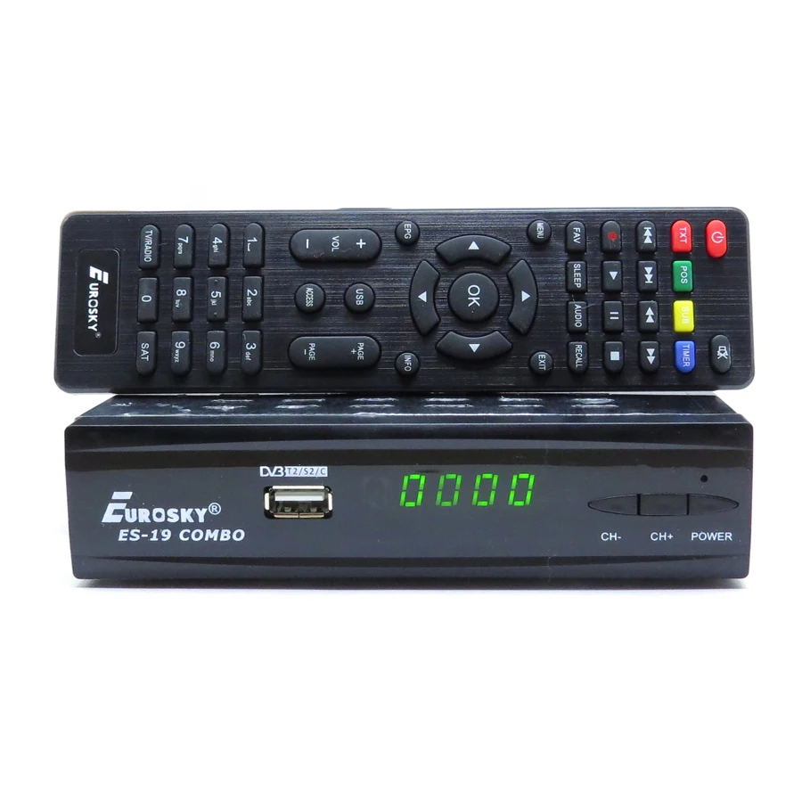 DVB S2/T2 ресивер EuroSky ES 19 COMBO|Теле- и радиовещательное оборудование| |
