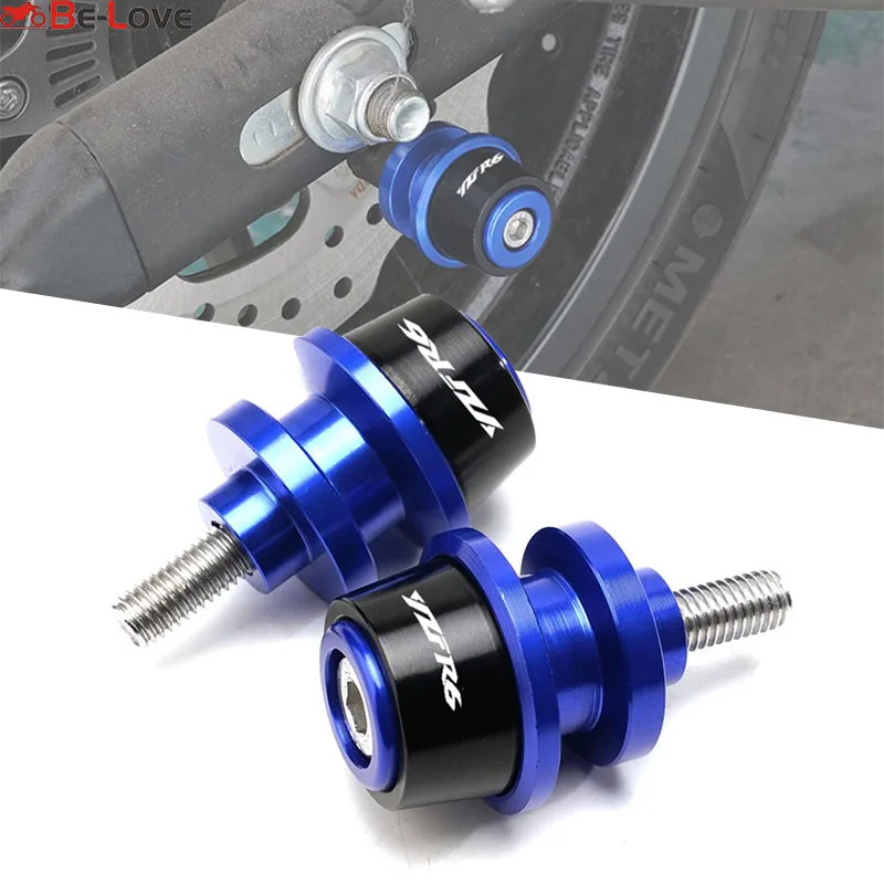 

6 мм катушки для мотоцикла CNC Swingarm, ползунок, винт-подставка для Yamaha YZF R6 YZFR6 2000 2001 2002 2003 2004 2005-2006 годов