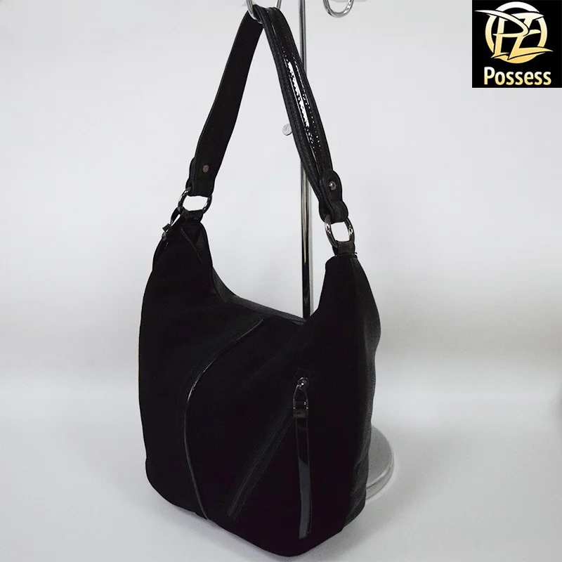 Женская сумка мешок KENGULUNA BRAND лицевая сторона натуральная замша Т40-8 |