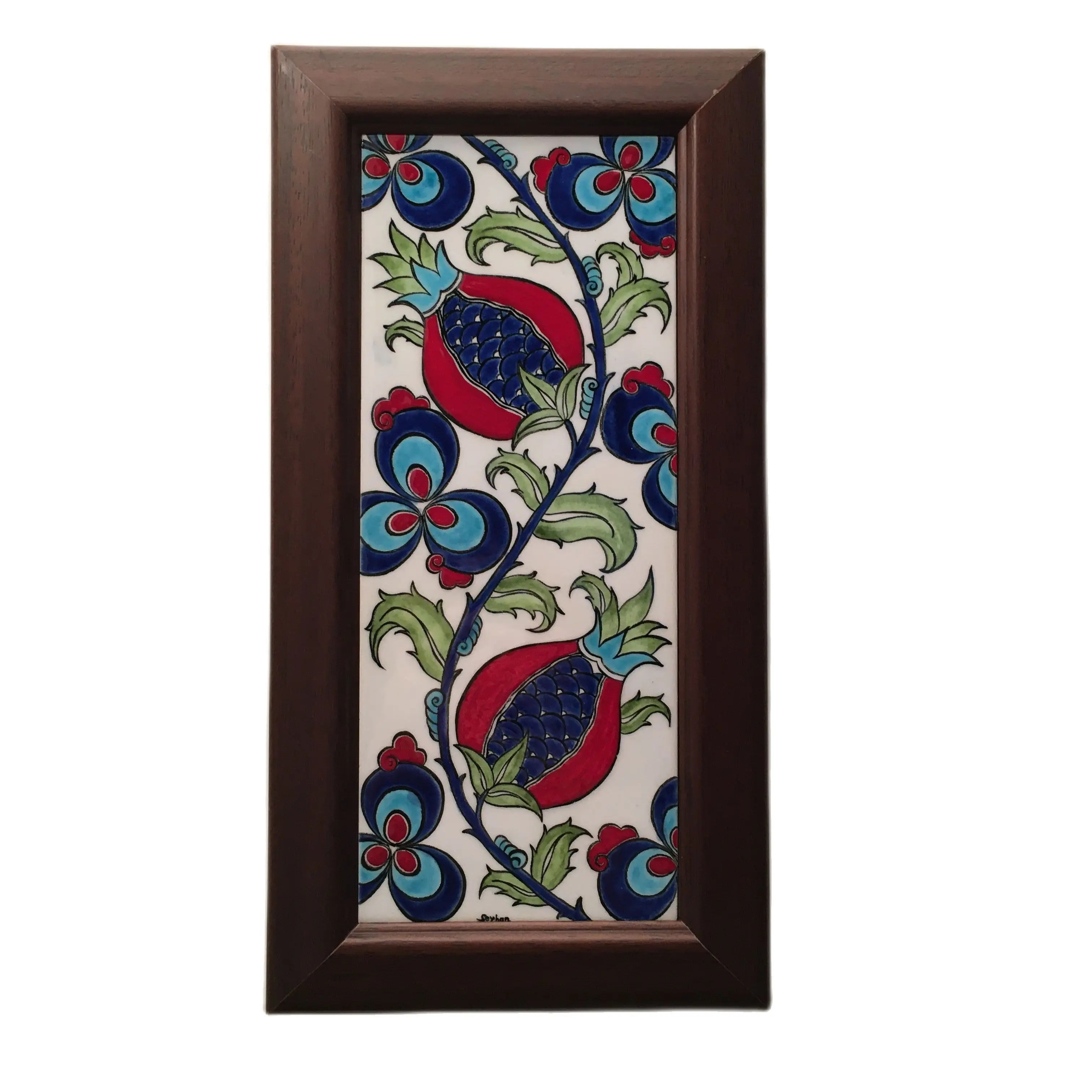

Tile art painting traditional picture wall decor hand made in Turkey