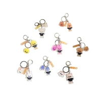 kpop stray kids acrylic keychain keyring skzoo cartoon character bangchan min ho bag accessories fans collection