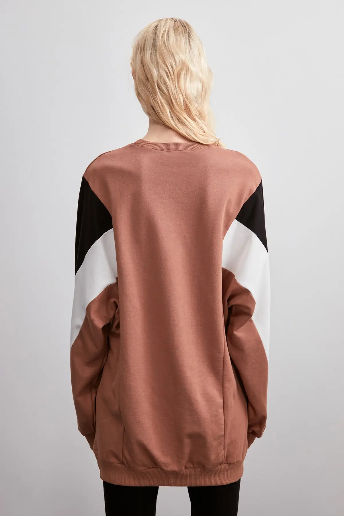 Трикотажный Свитер оверсайз|Женские толстовки и свитшоты| |