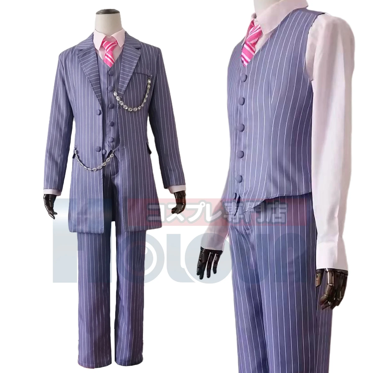 

HOLOUN Tokyo Bonten Haruchiyo Sanzu Cosplay Anime Costumes 6PCS Sets Vest Coat Suit Casual Daily Wearing Christmas Holiday Gift