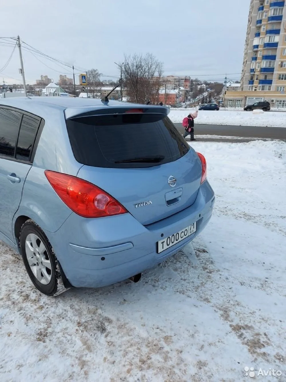 Лип Спойлер на Nissan Tiida hatch sedan из АБС-пластика задний спойлер | Автомобили и