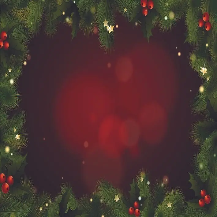 Занавеска Рождественское украшение зеленый и красный венок сосновые елочные