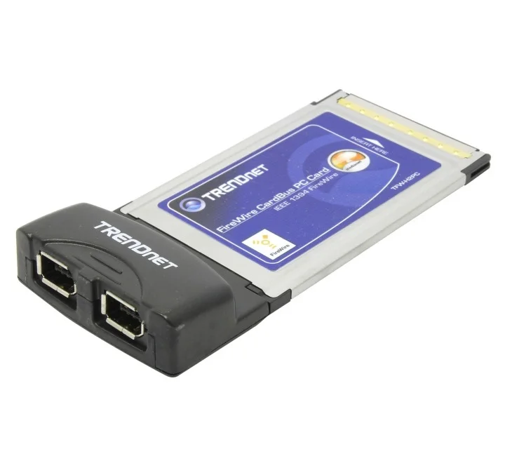 б/у Контроллер PCMCIA – 2х FireWire IEEE1394 TRENDnet TFW-H2PC - купить по выгодной цене |