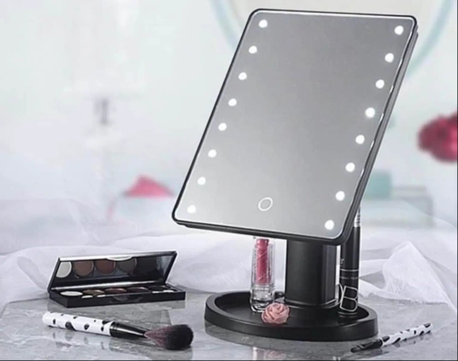 Cosmetic mirror with light large LED 22L | Красота и здоровье
