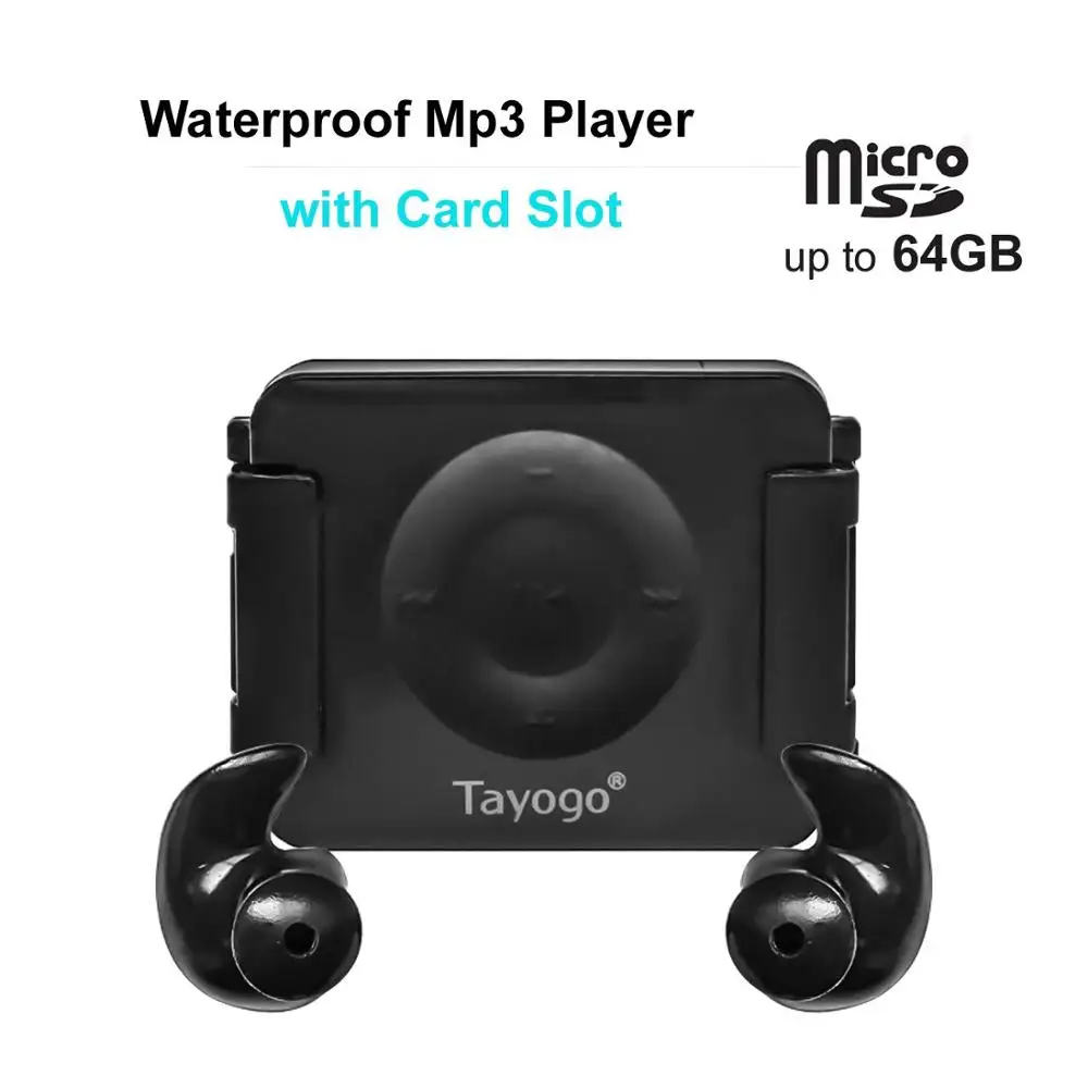 Водонепроницаемый MP3 плеер Tayogo C03 IPX8 64 Гб со встроенным музыкальным