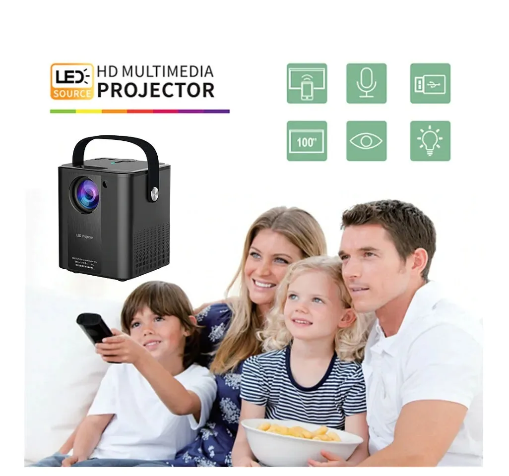Проектор проектор с дистанционным управлением портативный для дома домашнего
