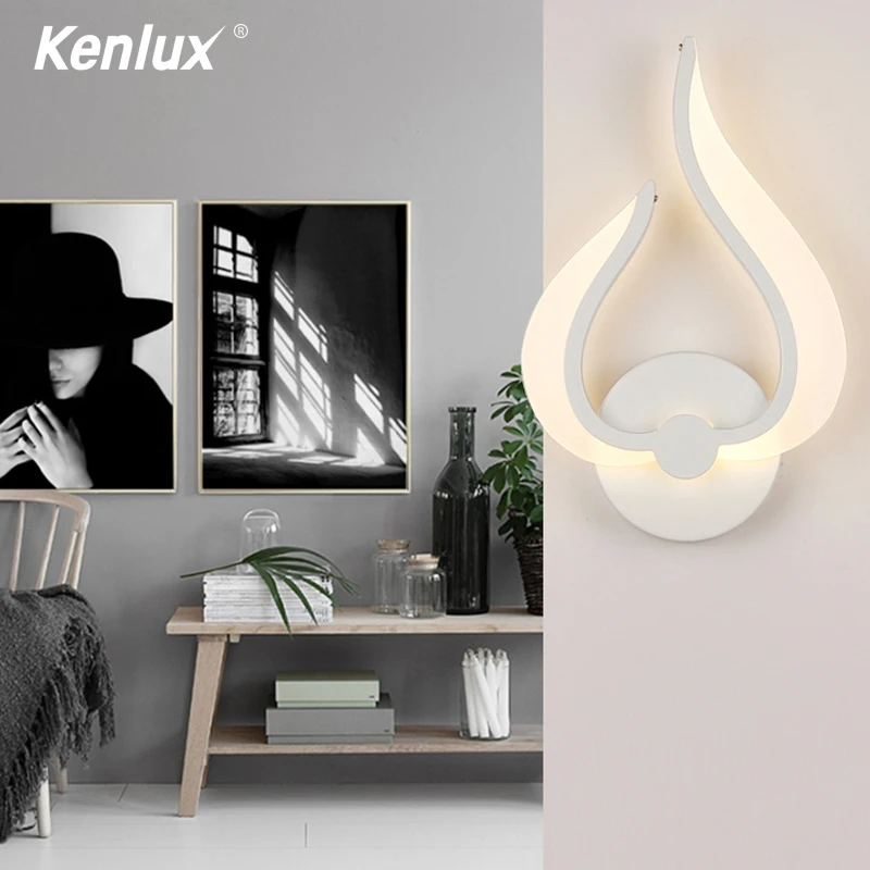 Современная акриловая светодиодная настенная лампа бра яркого света в форме