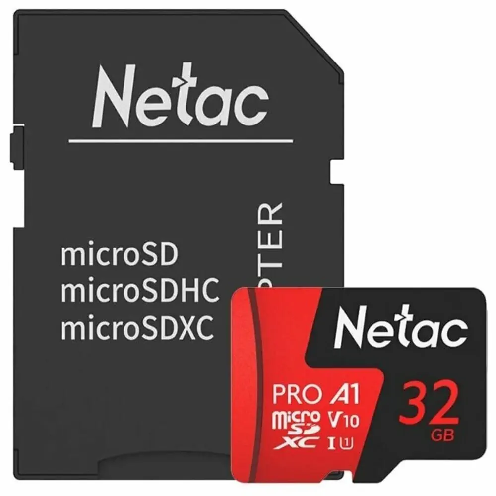 Карта памяти Netac MicroSD card P500 Extreme Pro NT02P500PRO-032G-R 32GB retail version w/SD adapter | Компьютеры и офис