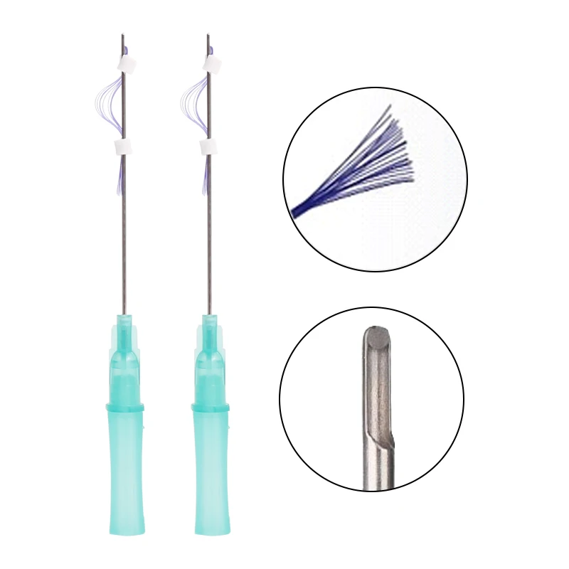 Корея острый канюля с тупым кончиком игла для глаз бровей молдинг моно-винтовой