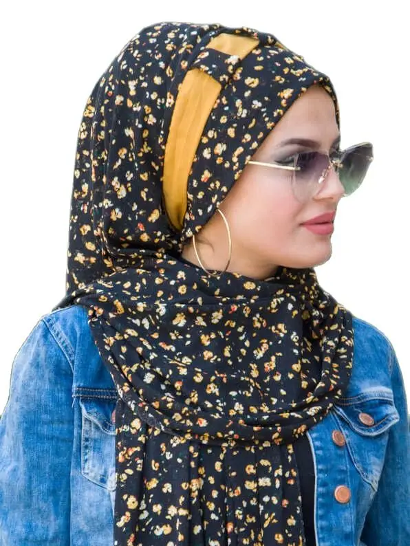 

2021 New Season Turkey Stylish Muslim Hijab Flowy Scarf Shawl Hijab Islamic Muslim Hijab Luxury Fashion Stylish And Elegant Design Trend Products For Women Can Be Used With Different Scarves