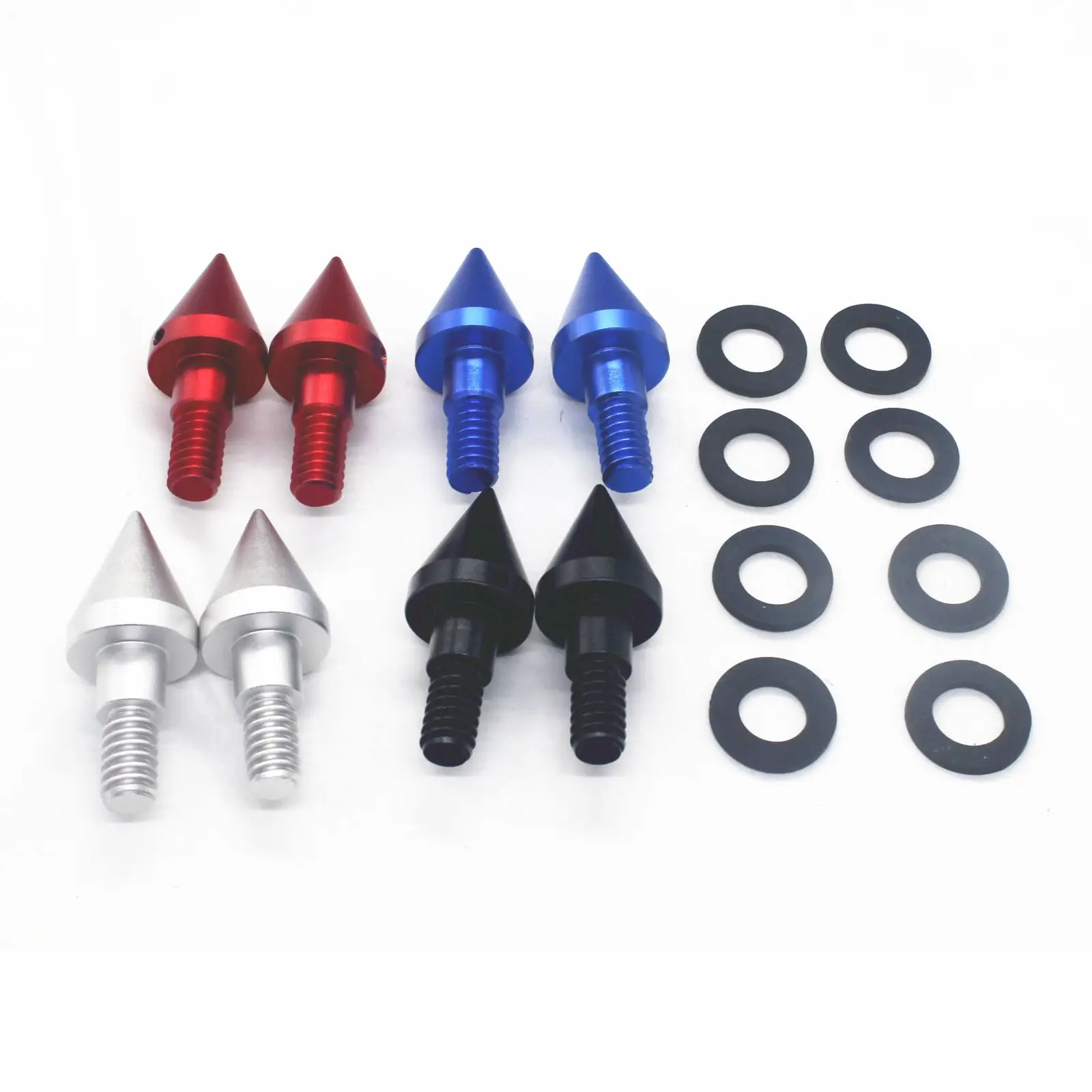 2 шт. передний/задний бампер шипы гвардии протектор столкновения Алюминий