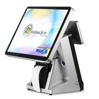pos machine 15 inch touch screen pos system for retailers built in printer vfd pos terminal cashier composxb