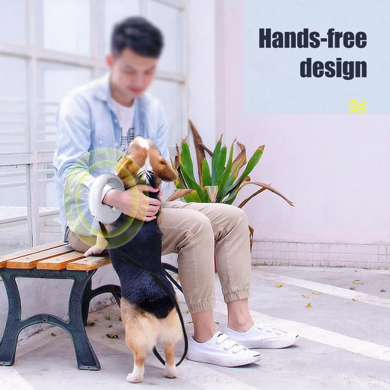 Поводок - рулетка для домашних животных собак со светодиодным фонарем RAMMAX Hands Free 3