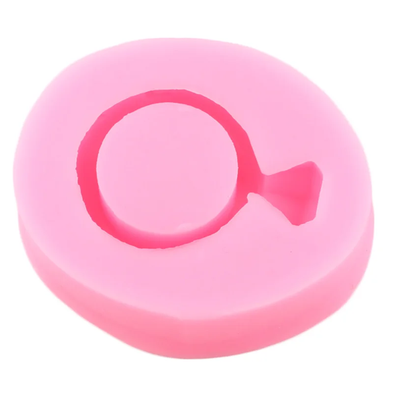 Кольцо с бриллиантом силиконовая форма для кекса фигурки жениха и невесты Fondant